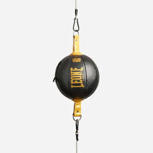 Bola de boxe com tirantes Leone DNA AT809 Preto-ouro