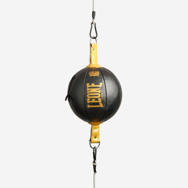 Bola de boxe com tirantes Leone DNA AT809 Preto-ouro