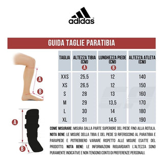 Caneleiras e Parapés Adidas Vermelho e Azul Homologados WKF