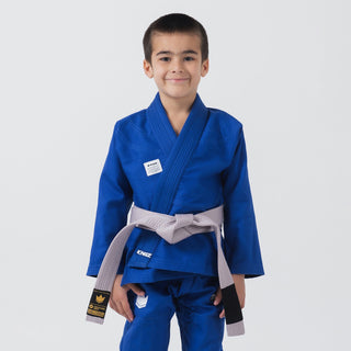 BJJ Gi criança Kingz Kore V2 IBJJF Azul