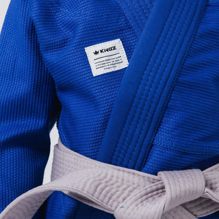 BJJ Gi criança Kingz Kore V2 IBJJF Azul