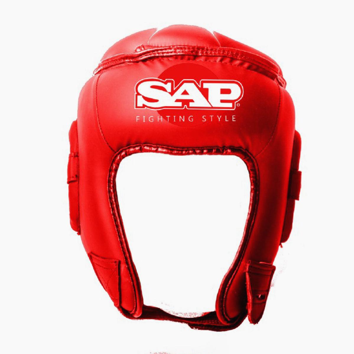 Casco Elite SAP Nero Opaco – Protezione Sportiva In Vinile Con Doppia Chiusura E Imbottitura PU Per Competizioni