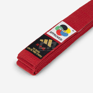 Cinto Adidas Elite WKF Vermelho com Kanji