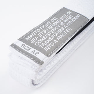 Cintura BJJ Manto Motto Bianco-Combat Arena