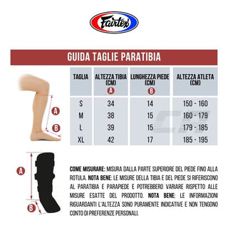 Caneleiras Fairtex Competição SP5 com proteção de pés Preto