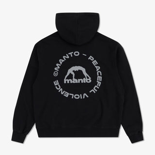 Camisola Manto Label 25 Oversize com capuz Preto
