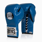 Luvas de Boxe Cleto Reyes Profissional CB2 Azul-preto com atacadores