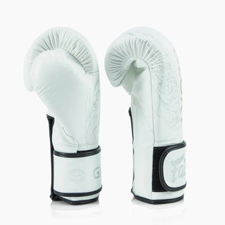 Luvas de Boxe Fairtex x Glory BGVG3 Branco-ouro