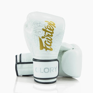 Luvas de Boxe Fairtex x Glory BGVG3 Branco-ouro