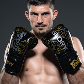 Luvas de Boxe Fairtex x Glory BGVG3 Preto-prata