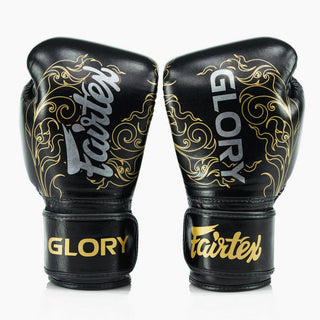 Luvas de Boxe Fairtex x Glory BGVG3 Preto-ouro