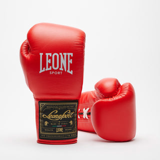 Guantoni Leone Sport Orlando Classico con lacci Rosso-Combat Arena