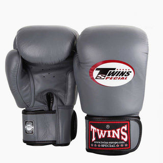 Luvas de Muay Thai Twins Special BGVL3 Cinza