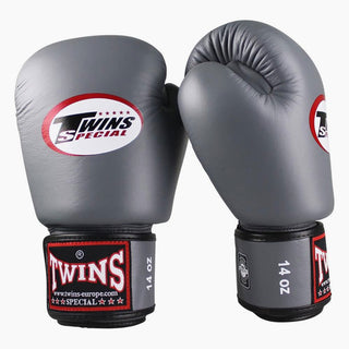 Luvas de Muay Thai Twins Special BGVL3 Cinza