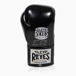 Luvas de Boxe Cleto Reyes Professional CB2 Preto-Prata com atacadores