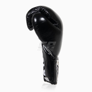 Luvas de Boxe Cleto Reyes Professional CB2 Preto-Prata com atacadores