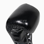 Luvas de Boxe Cleto Reyes Professional CB2 Preto-Prata com atacadores