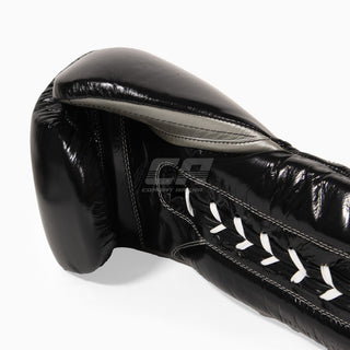 Luvas de Boxe Cleto Reyes Treino Tradicional CE4 Preto-prata com atacadores