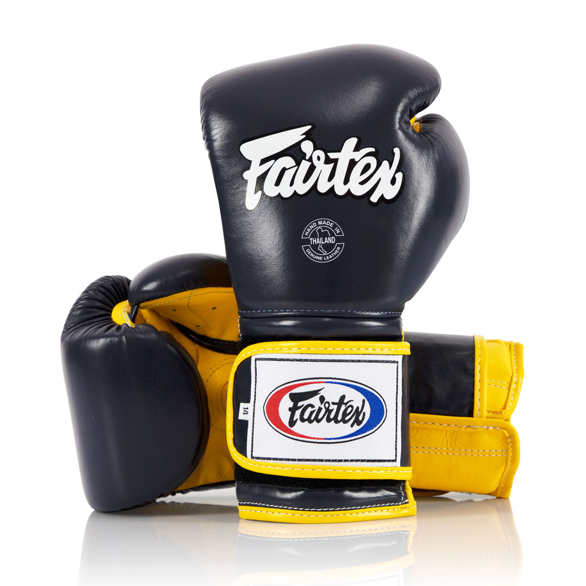 Luvas de Boxe Fairtex Mexican Estilo BGV9 Azul-amarelo