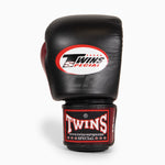Luvas de Muay Thai Twins Special BGVL3 Preto-vinho