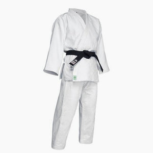 Fato judo branco Adidas J730 Champion III IJF sem listras