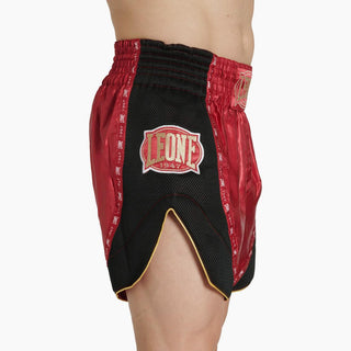 Pantaloncini kick-thai Leone Classic AB881 Rosso-Combat Arena