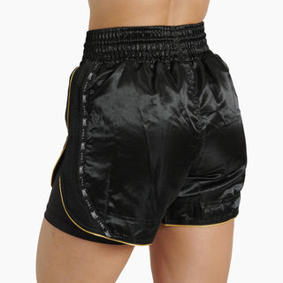 Pantaloncini kick-thai donna Leone Classic AB882 Nero-Combat Arena