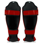 Caneleiras Fairtex Competição SP5 com protetor de pés Vermelho