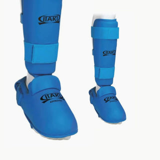 Caneleiras Karatê Itaki com protetor de pés Art.413A