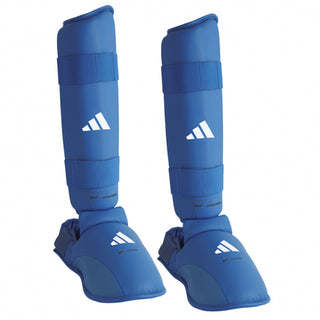 Caneleiras e Parapés Adidas Vermelho e Azul Homologados WKF