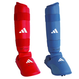 Caneleiras e Parapés Adidas Vermelho e Azul Homologados WKF