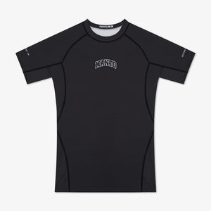 Rashguard Manto Varsity maniche corte Nero-Combat Arena