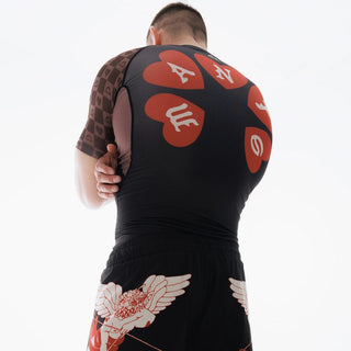 Rashguard Manto Tuff Luv mangas curtas preto