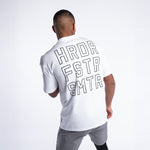 T-shirt Boxraw HRDR FSTR SMTR Oversize Branco