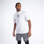 T-shirt Boxraw HRDR FSTR SMTR Oversize Branco