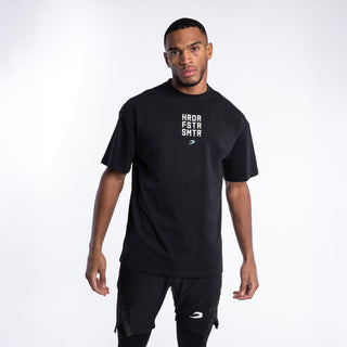 T-shirt Boxraw HRDR FSTR SMTR Oversize Preto