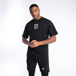 T-shirt Boxraw HRDR FSTR SMTR Oversize Preto
