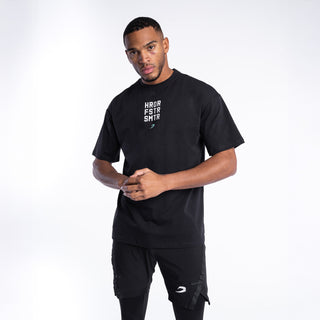 T-shirt Boxraw HRDR FSTR SMTR Oversize Preto