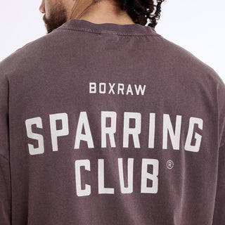 T-shirt Boxraw Sparring Club Oversize Castanho