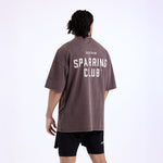 T-shirt Boxraw Sparring Club Oversize Castanho