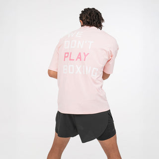 T-shirt Boxraw We Don't Play Boxing Oversize Rosa-Combat Arena