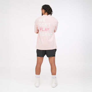 T-shirt Boxraw We Don't Play Boxing Oversize Rosa-Combat Arena