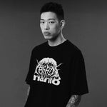 T-shirt oversize Manto Treasure Zone Preto