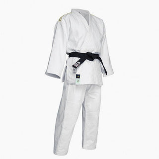 Fato judo Adidas J730 Champion III IJF listras douradas