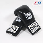 Luvas de Boxe Cleto Reyes Professional CB2 Preto-Prata com atacadores