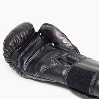 Luvas de Boxe Di Nardo com velcro 16 Oz Castanho-preto-prata 