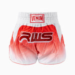 Calções kick-tailandeses RWS x Venum 2.0 Branco-vermelho 