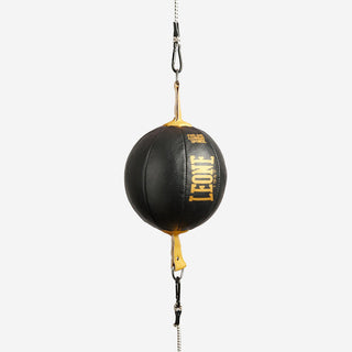 Bola de boxe com tirantes Leone DNA AT809 Preto-dourado