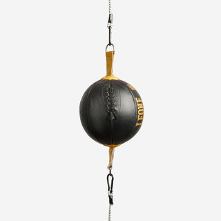 Bola de boxe com tirantes Leone DNA AT809 Preto-dourado