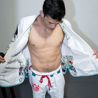 BJJ Gi Half Sumo Tengu Branco-Combat Arena